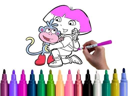 dora-coloring-fun-time