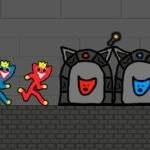 Red and Blue Stickman Huggy 2