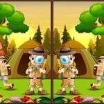 Spot 5 Differences Camping