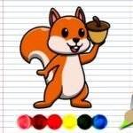 Squirrel Coloring Adventure