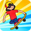 skateboard-wheelie